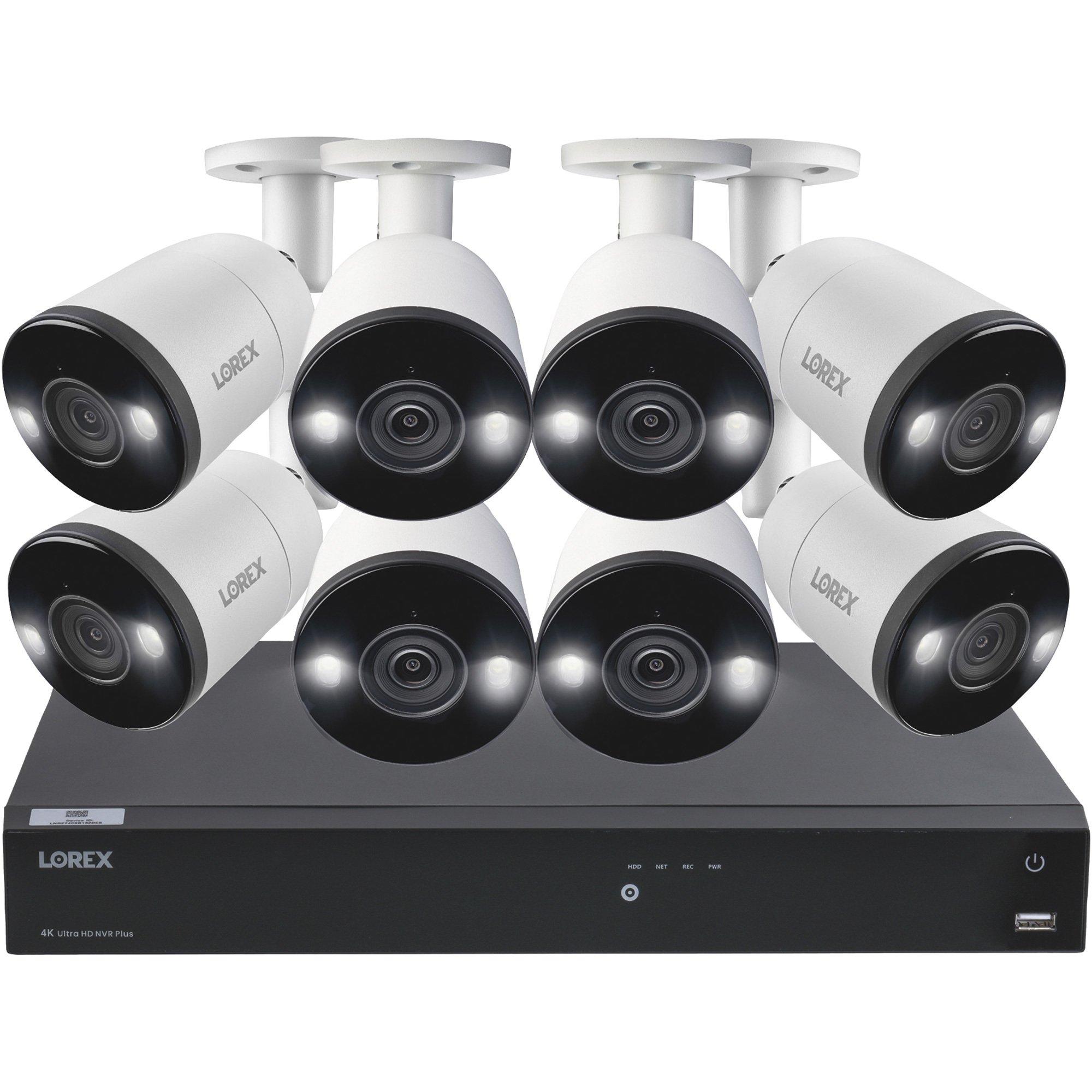 Lorex 4K Fusion NVR Security System — 16 Channels, 8 Cameras, Model ...